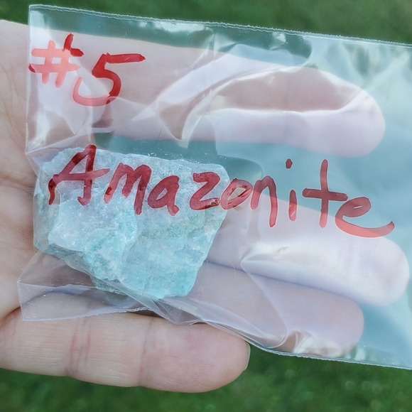 #5 lot Amazonite Crystal - Picture 3 of 6